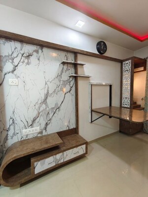 Living Room in 1 BHK Apartment at Unique Greens Ghodbunder Road, Ghodbunder Road – for Rent