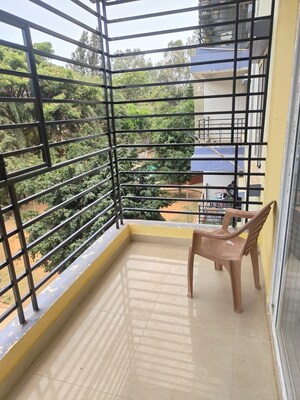 Balcony in 3 BHK Apartment at Fortuna White Wings, Basavanagar – for Rent