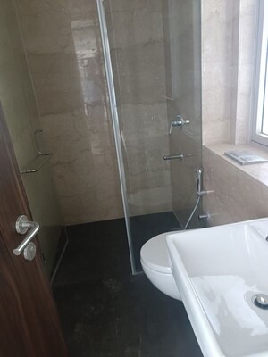 Bathroom in 3 BHK Apartment at Lodha Parkside, Worli – for Rent