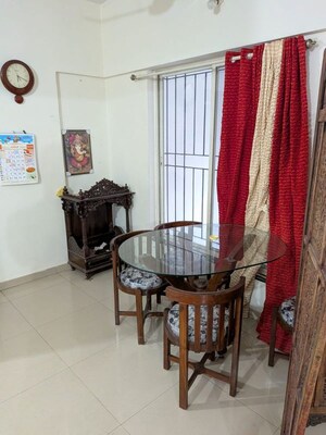 Dining area in 3 BHK Apartment at Prabhat Road – for Rent