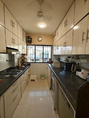 Kitchen in 3 BHK Apartment at Dipti Flora Khar West, Khar West – for Rent