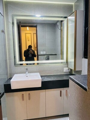 Bathroom in 3 BHK Apartment at Krisumi Waterfall Suites, Sector 36a – for Rent