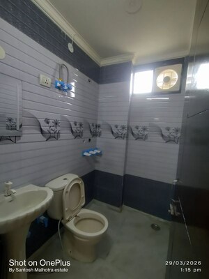 Bathroom in 2 BHK Builder Floor at Dwarka Mor – for Rent
