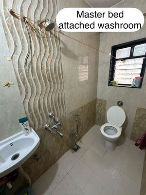 Bathroom in 2 BHK Apartment at Ashoka Heritage, Pimple Nilakh – for Rent