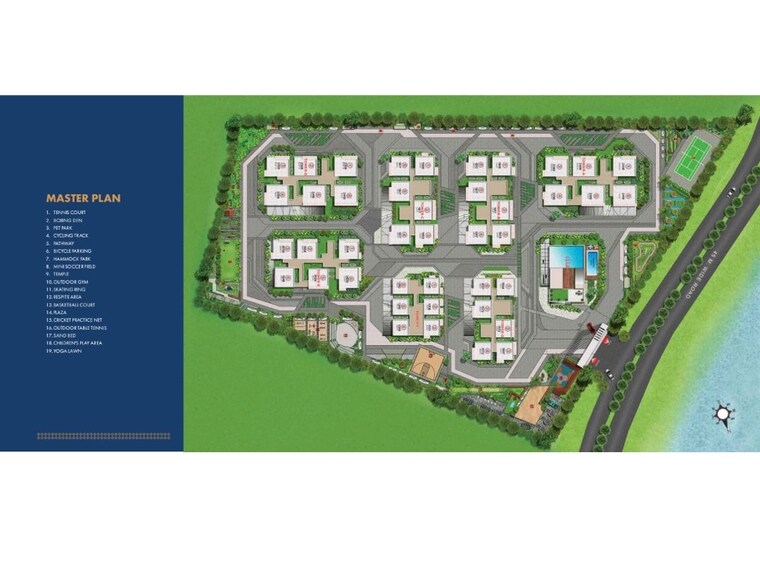 Master Plan, candeur-lakescape 3.5 Bedroom 2416 Sq.Ft. Apartment In Kondapur Hyderabad 10200160