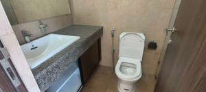 Bathroom in 3 BHK Apartment at Kalpataru Magnus, Bandra East – for Rent