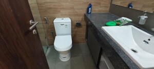 Bathroom in 3 BHK Apartment at Kalpataru Magnus, Bandra East – for Rent