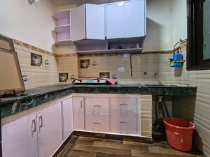 Kitchen in 2 BHK Builder Floor at Malviya Nagar – for Rent