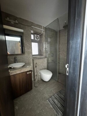 Bathroom in 3 BHK Apartment at Oberoi Realty Esquire, Goregaon East – for Rent