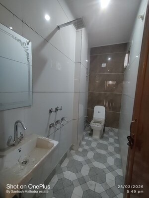 Bathroom in 2 BHK Builder Floor at Dwarka Mor – for Rent