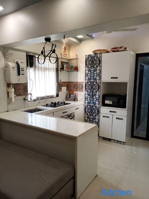 Kitchen in 1 BHK Apartment at Shree Durga Vastu New Veerdhaval CHS Ltd, Borivali West – for Rent