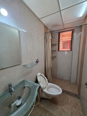 Bathroom in 1 BHK Apartment at Moreshwar Krupa, Malad West – for Rent