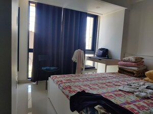 Master Bedroom in 1 BHK Apartment at Queenstown Springs, Ghansoli – for Rent