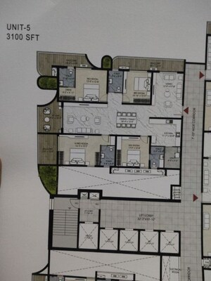 Floor Plan in 4 BHK Apartment at Namishree Vrindavan, Kondapur – for Sale