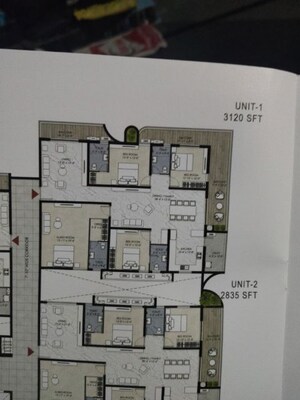 Floor Plan in 4 BHK Apartment at Namishree Vrindavan, Kondapur – for Sale