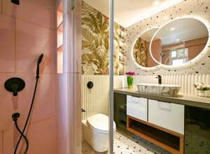 Staircase in 4 BHK Apartment at Sheth Vasant Oasis, Andheri East – for Sale