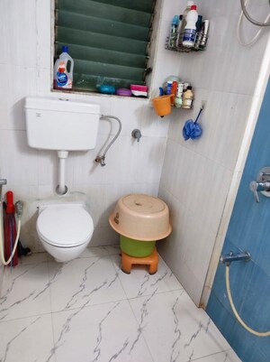 Bathroom in 1 BHK Apartment at Prabhat Upvan CHS, Gawand Baug – for Sale