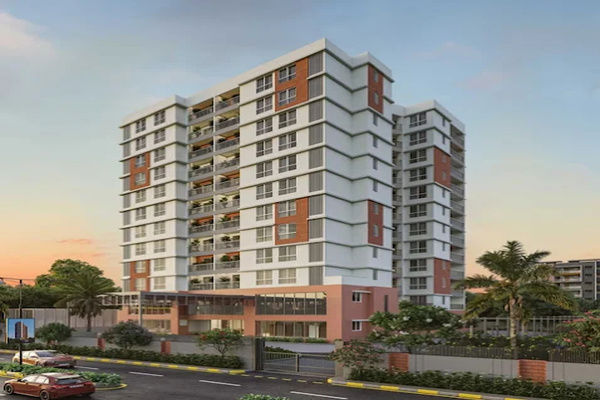 2 BHK + Servant Room,Study Room,Extra Room,Basement,Store Room 1293 Sq.Ft. Apartment in Meda The Water Edge