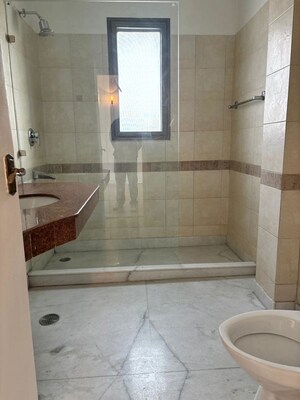 Bathroom in 3.5 BHK Builder Floor at Greater Kailash – for Rent