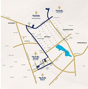 4 BHK Apartment – Map Location View at Sector 83 A - for Sale