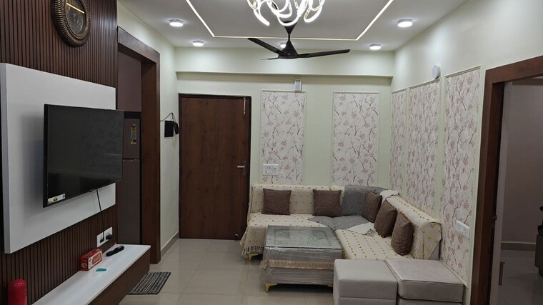 Living Room, eureka-diya-green-city 2.5 Bedroom 1110 Sq.Ft. Apartment In Raj Nagar Extension Ghaziabad 10208158