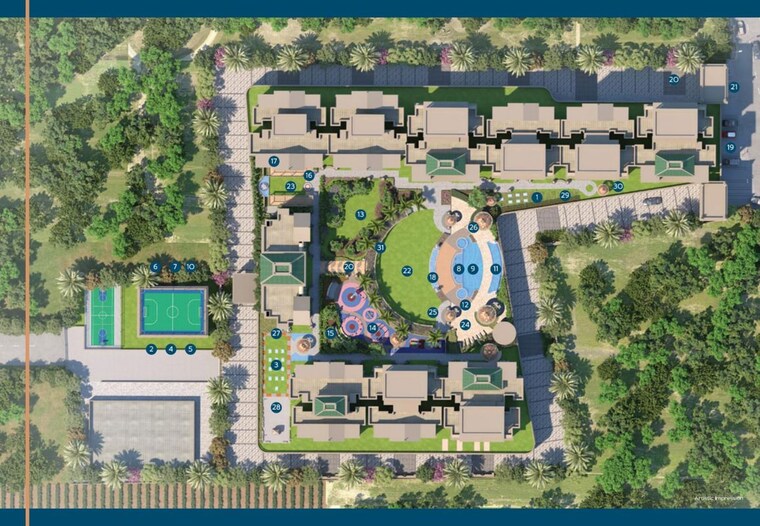 Master Plan, sukhwani-kingsley 4 Bedroom 1566 Sq.Ft. Apartment In Thergaon Pune 10208189