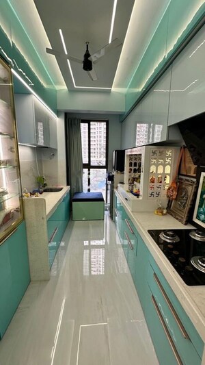 Kitchen in 4 BHK Apartment at Raymond Ten X Habitat, Pokhran Road No Two – for Rent