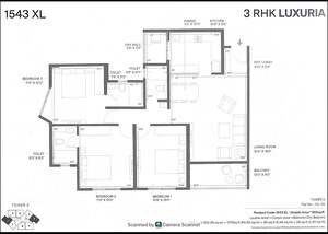 Floor Plan in 2 BHK Apartment at Tathawade – for Sale