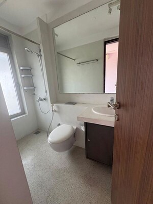 Bathroom in 3 BHK Apartment at Wadhwa The Address Boulevard, Ghatkopar West – for Rent