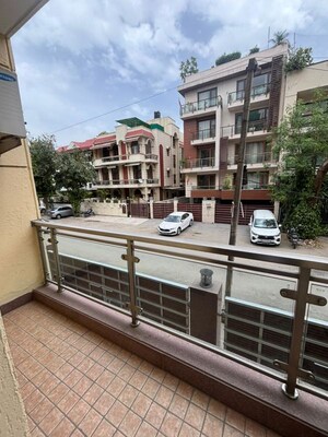 Balcony in 4 BHK Builder Floor at Vasant Vihar – for Rent