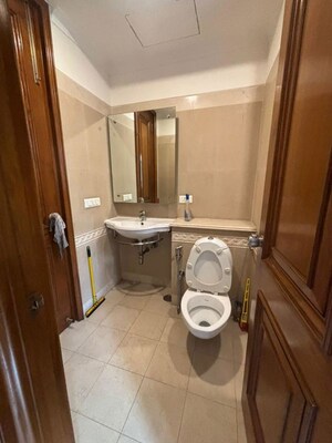 Bathroom in 4 BHK Builder Floor at Vasant Vihar – for Rent