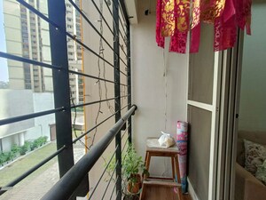 Balcony in 2 BHK Apartment at Runwal Eirene, Balkum Pada – for Sale