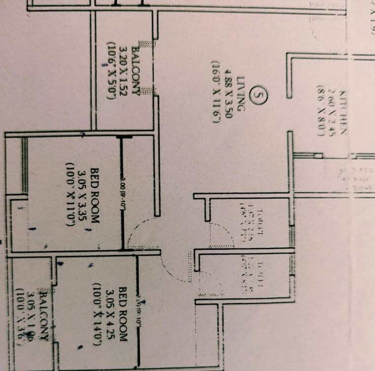 Floor Plan, kohinoor-zen-estate 2 Bedroom 752 Sq.Ft. Apartment In Kharadi Pune 10208456