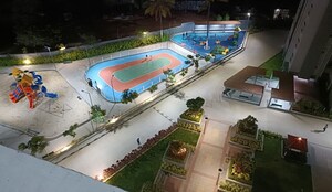 Swimming Pool in 2 BHK Apartment at Bren Northern Lights, Jakkuru – for Rent