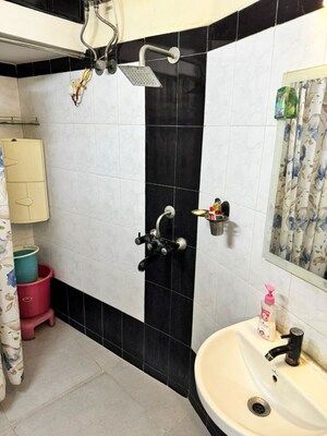 Bathroom in 1 RK Apartment at Dheeraj Sagar, Malad West – for Sale
