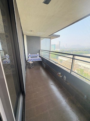 Balcony in 3 BHK Apartment at Wadhwa The Address Boulevard, Ghatkopar West – for Rent
