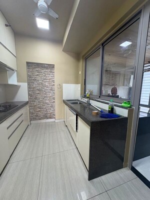 Kitchen in 3 BHK Apartment at Wadhwa The Address Boulevard, Ghatkopar West – for Rent