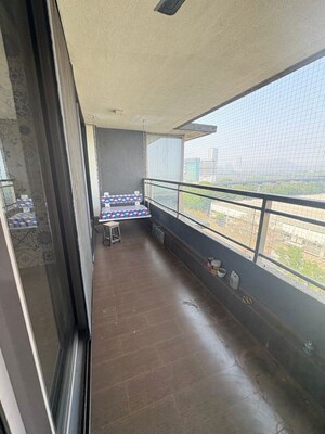 Balcony in 3 BHK Apartment at Wadhwa The Address Boulevard, Ghatkopar West – for Rent