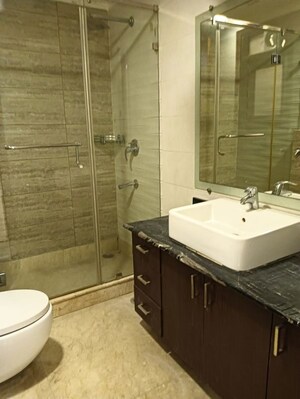 Bathroom in 3 BHK Builder Floor at Panchsheel Enclave – for Rent