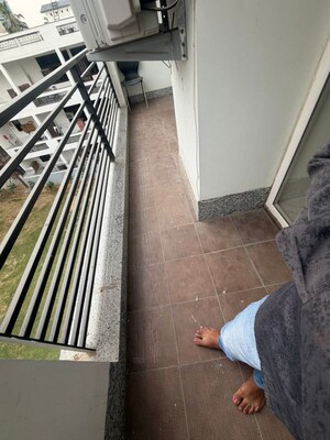 Balcony in 3 BHK Builder Floor at Sector 15 – for Rent