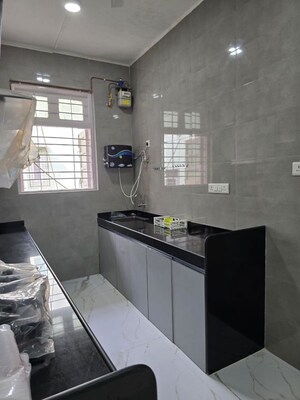 Kitchen in 3 BHK Apartment at Sarkar Avenue Apartment, Santacruz West – for Rent