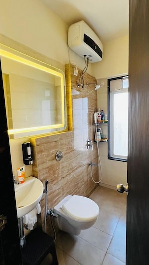 Bathroom in 2 BHK Apartment at Dosti Eastern Bay Phase 2, Wadala – for Rent