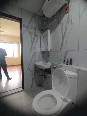 Bathroom in 2 BHK Apartment at Adarsh Euphoria, Sarjapur Road – for Rent