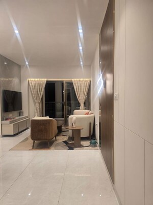 Living Room in 2 BHK Apartment at Purva Panorama, Ghodbunder Road – for Sale