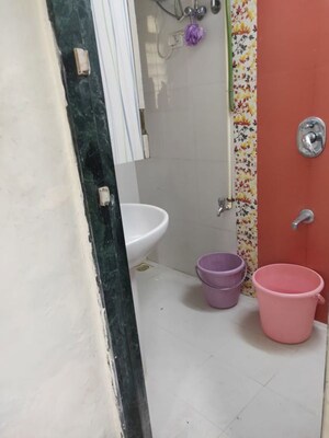 Bathroom in 2 BHK Apartment at Panchavati CHS, Vasant Vihar – for Rent