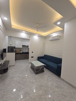 Living Room in 2 BHK Builder Floor at Global Foyer, Sector 43 – for Rent