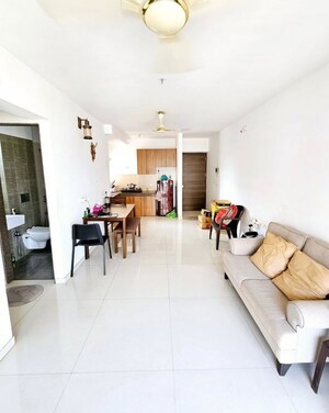 Living Room in 1 BHK Apartment at Kanakia Rainforest, Andheri East – for Rent