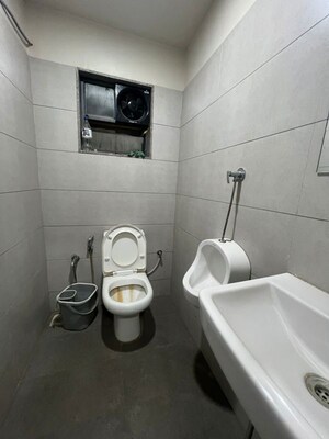 Bathroom in  Office Space at Aaron Spectra, Bodakdev – for Rent