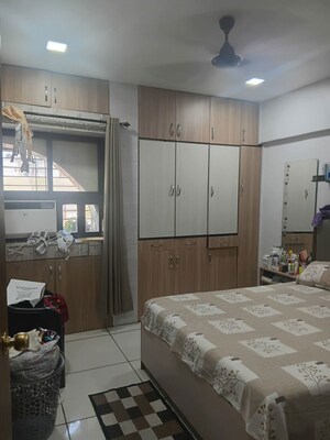 Bedroom in 2 BHK Apartment at Raunak Charnamrut CHS, Ghodbunder Road – for Rent