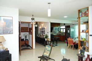 Living Room in 3 BHK Apartment at Crown Cypress, Koramangala – for Sale